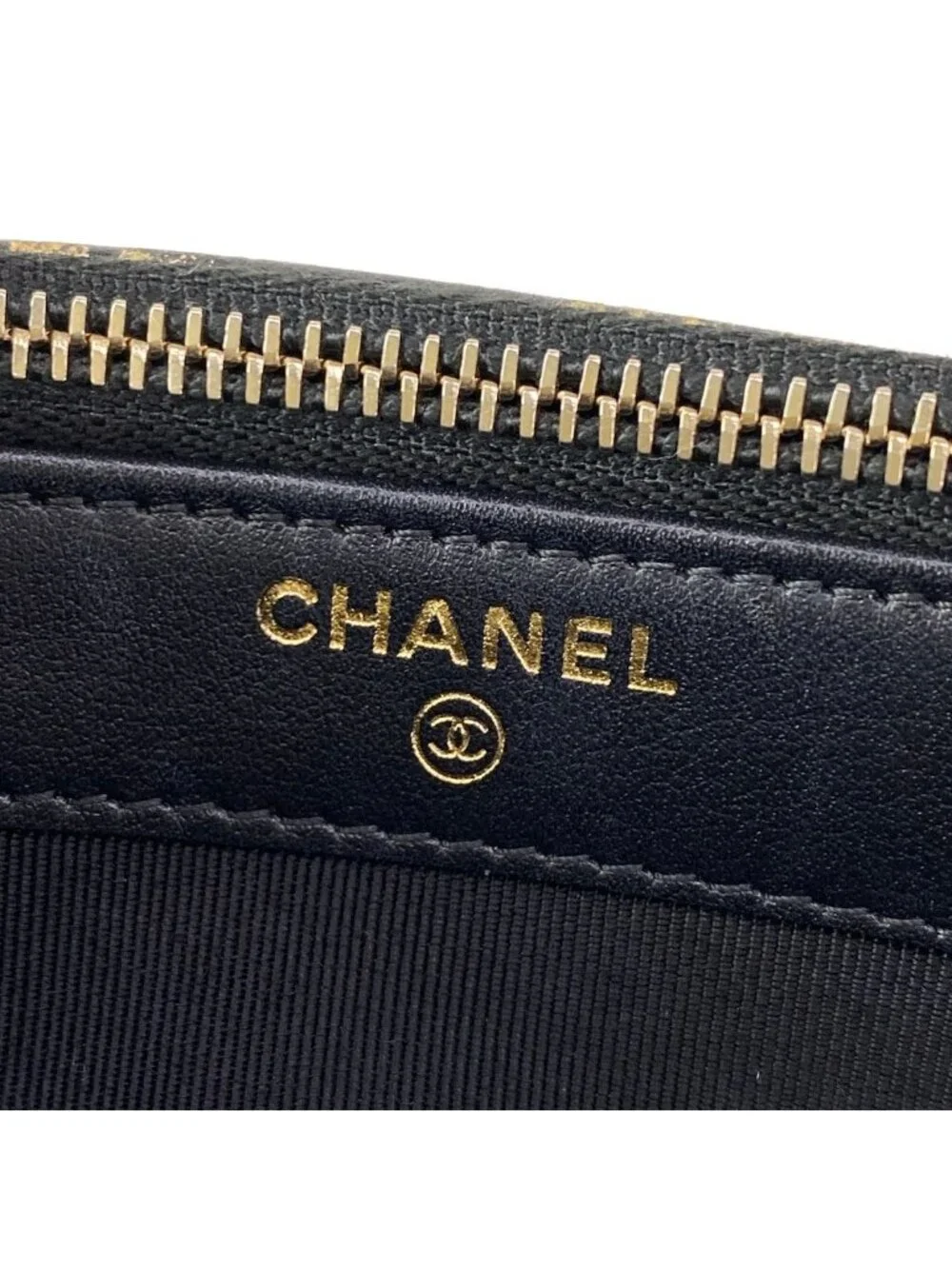 Chanel Wallet 2.55 Black Gold Chain Mademoiselle Vintage Double Zipper Shoulder